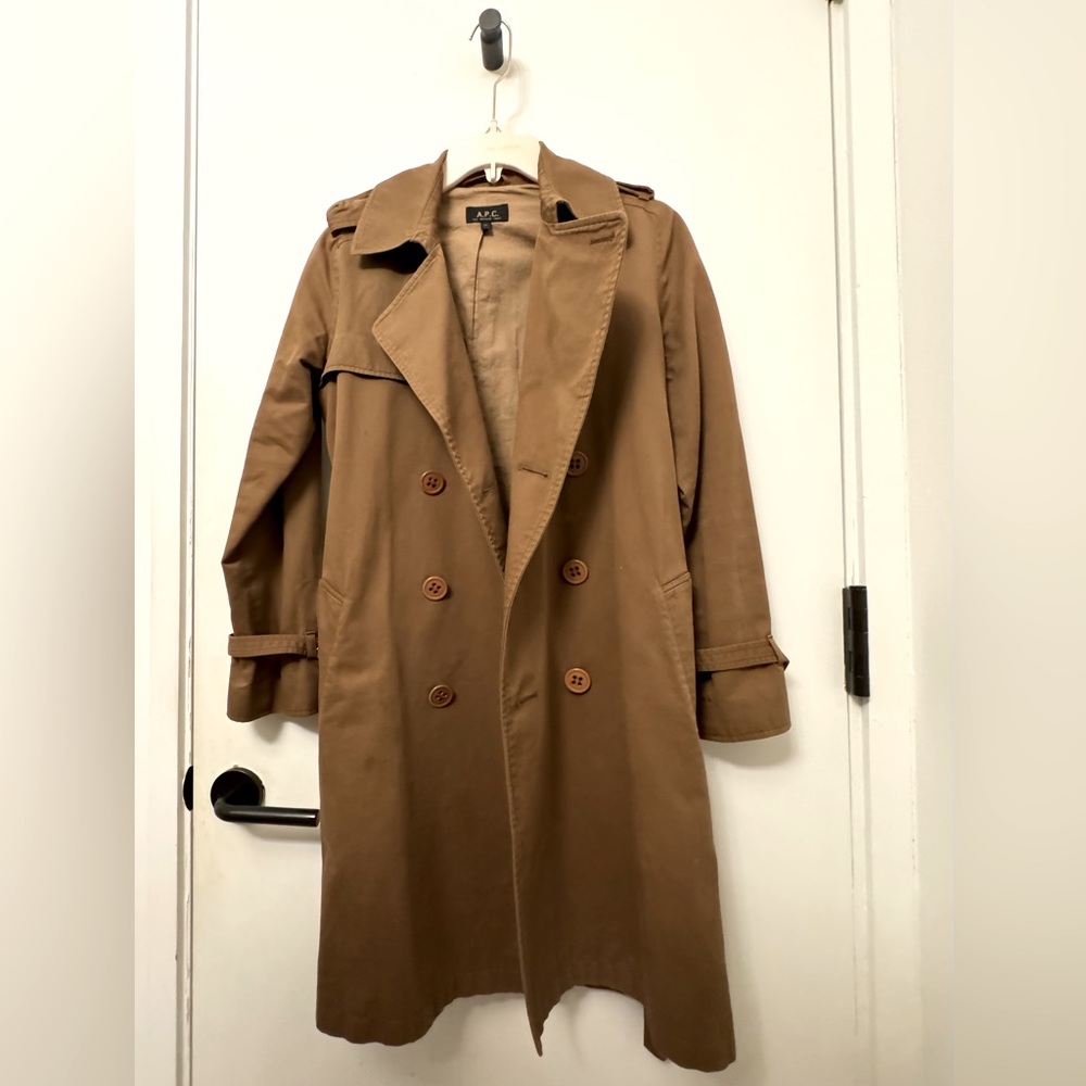 APC Brown Trench Coat sz 36 (2/4)